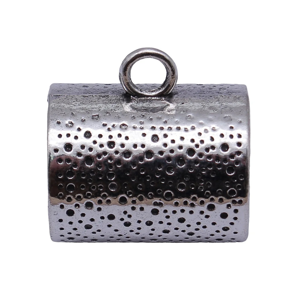 33x31x25mm 18.7g Antique Silver Zinc Alloy Dimpled Scarf Buckle Jewelry Finding for DIY Scarf Accessory