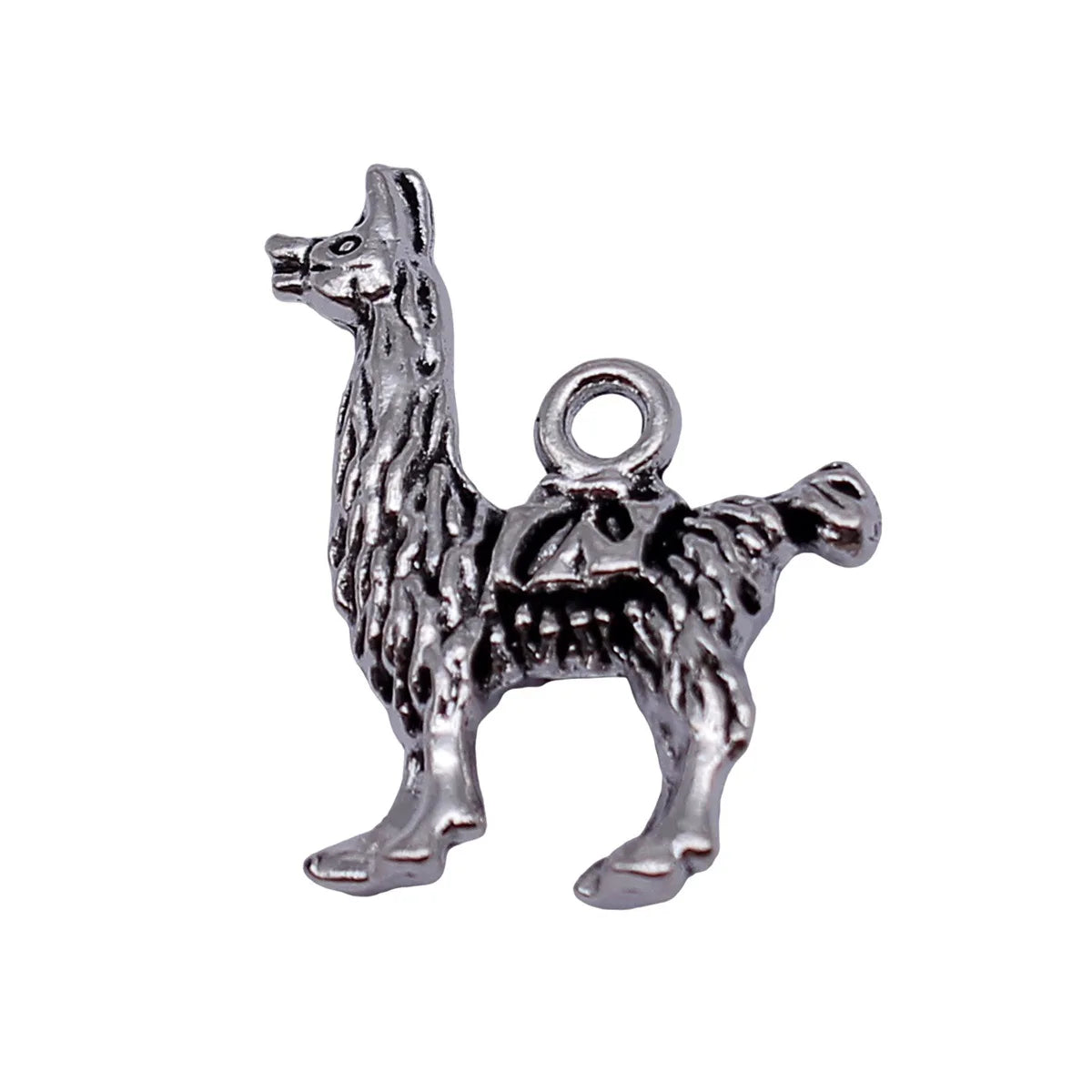25x23mm 4.1g Antique Silver Zinc Alloy Alpaca Charm Pendant for DIY Necklace Bracelet Jewelry