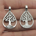 21x35mm 3g Antique Silver Zinc Alloy Tree of Life Charm Pendant for DIY Necklace Jewelry Making