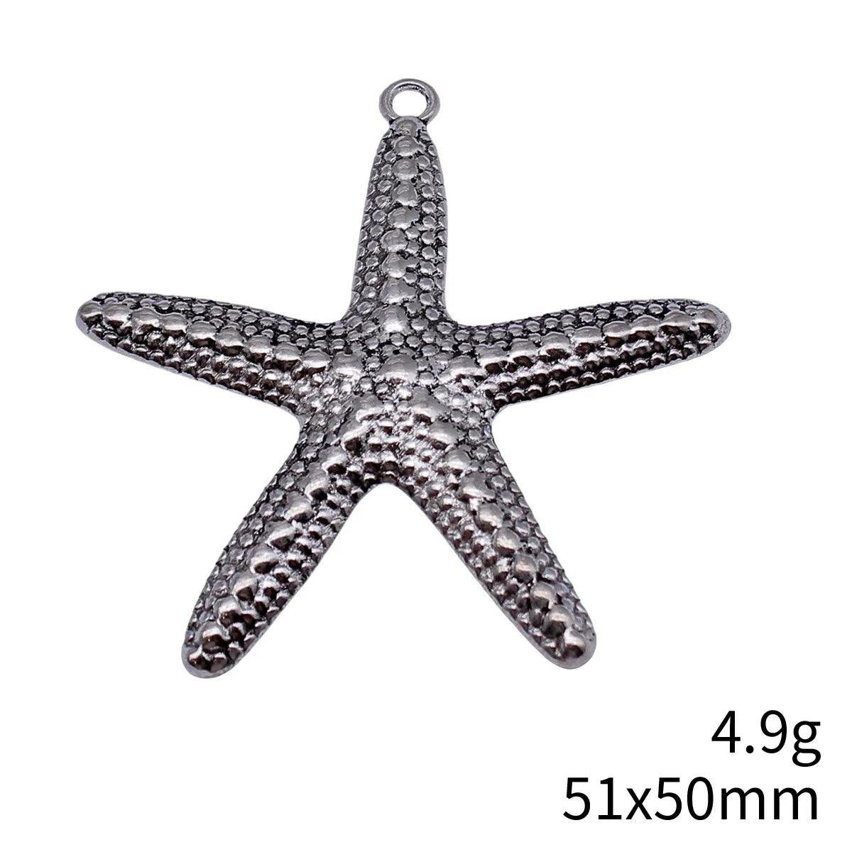 51x50mm 4.9g Multicolor Zinc Alloy Starfish Charm Pendant for DIY Necklace Bracelet Jewelry Making