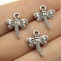 19x15mm 1.2g Multicolor Zinc Alloy Dragonfly Charm Pendant for DIY Necklace Bracelet Making