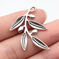 39x30mm 4.4g Multicolor Zinc Alloy Olive Branch Charm Pendant for DIY Necklace Bracelet Jewelry
