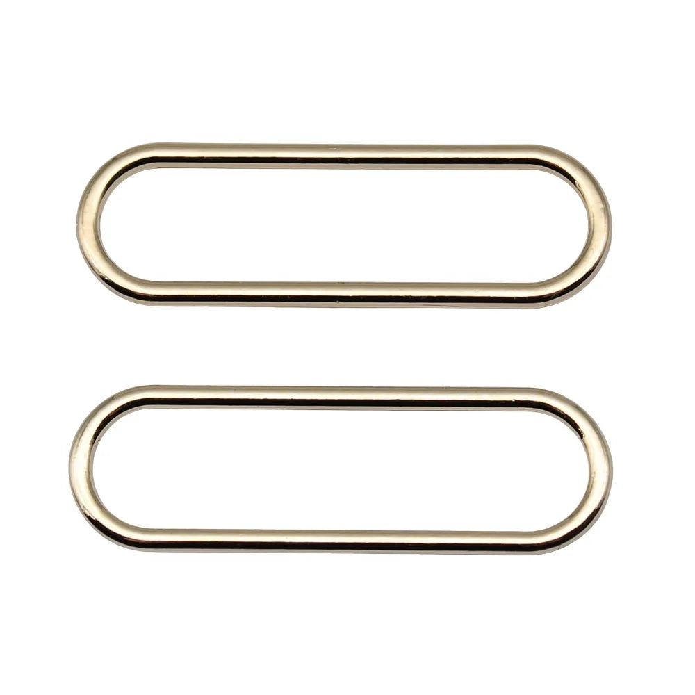 14x45mm 2.2g KC Gold Zinc Alloy Oval Ring Charm Pendant for DIY Necklace Bracelet Jewelry Making