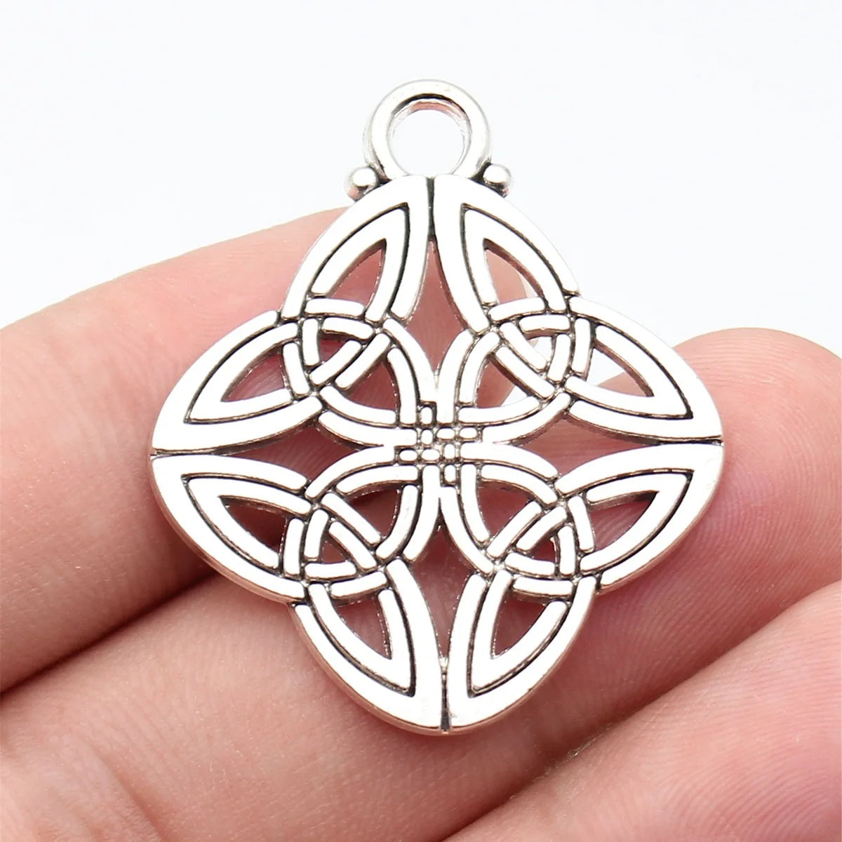 40x34mm 6.6g Multicolor Zinc Alloy Celtic Knot Charm Pendant for DIY Necklace Jewelry Making