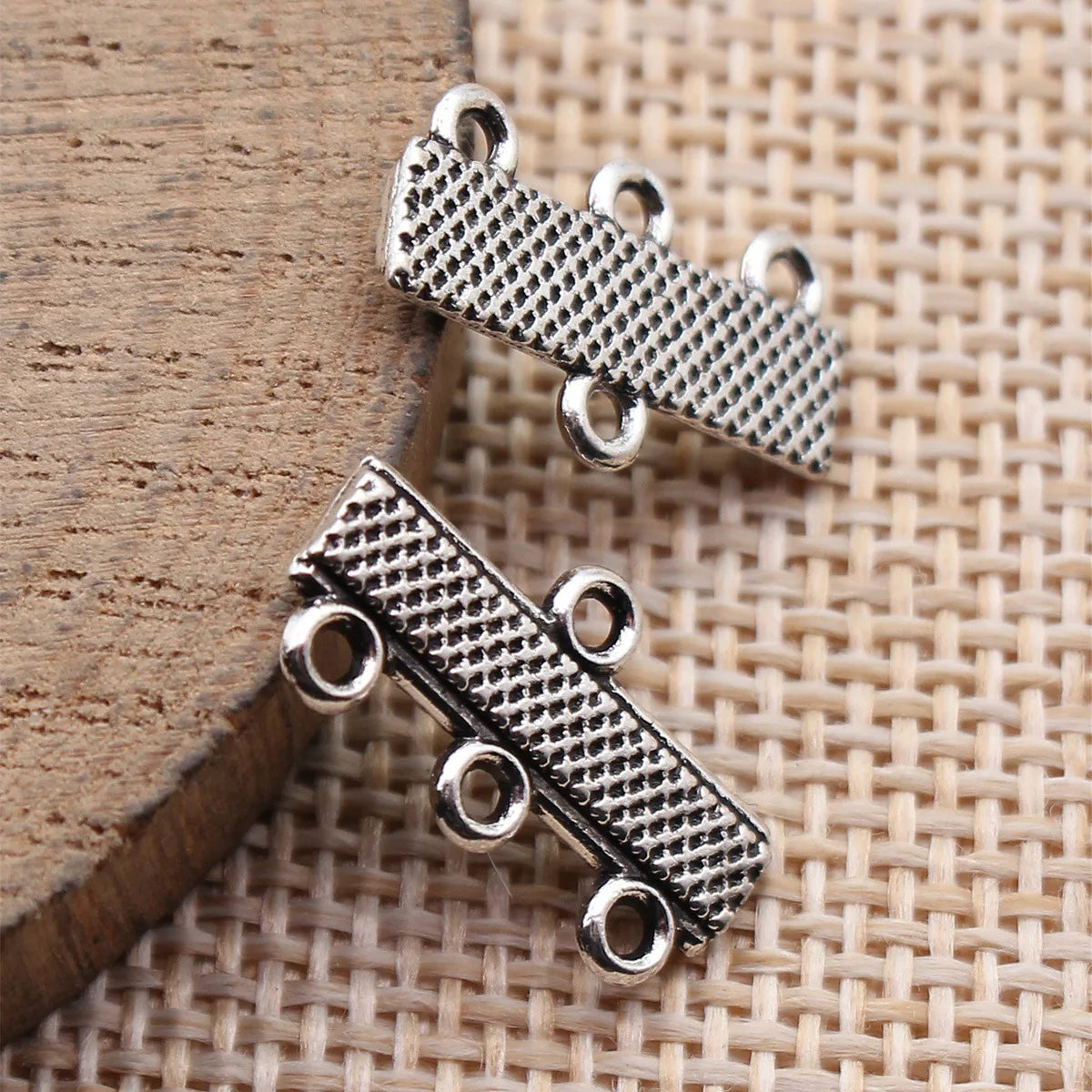 18x10mm 0.83g Antique Silver Zinc Alloy Earring Connector Charm Jewelry Findings for DIY Earrings Making