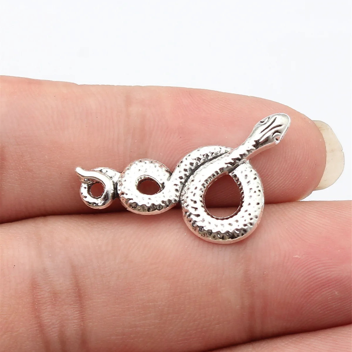 31x16mm 1.8g Multicolor Zinc Alloy Snake Charm Pendant for DIY Necklace Bracelet Jewelry Making