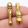 33x8x7.6mm 4.8g Antique Gold Zinc Alloy Imam Prayer Bead Loose Metal Beads for Rosary Jewelry Making