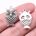 24x15mm 1.5g Multicolor Zinc Alloy Owl Cat Charm Pendant for DIY Necklace Bracelet Jewelry Making