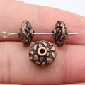 11x11x6.3mm 2g Zinc Alloy Round Spacer Beads Loose Metal Beads for DIY Bracelet Jewelry Making