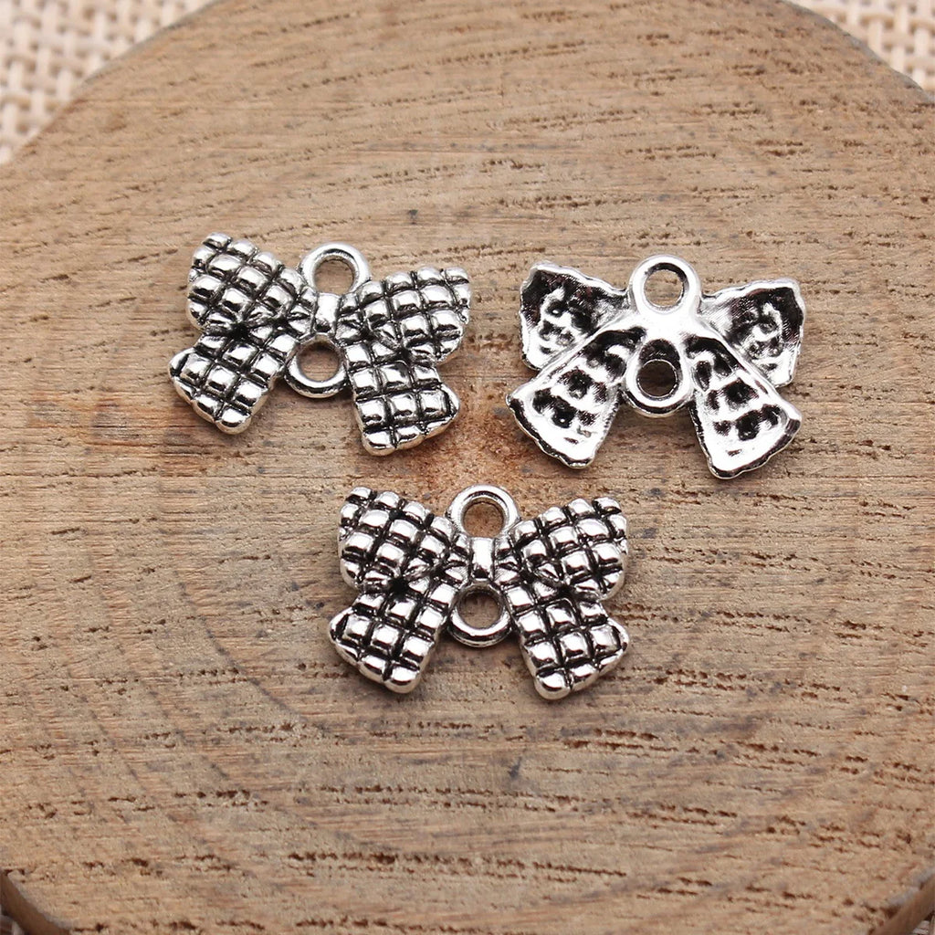 16x12mm 0.84g Multicolor Zinc Alloy Bow Butterfly Connector Charm for DIY Bracelet Necklace Jewelry Making