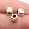 7.6x7.5x6.7mm 1.2g Antique Silver Zinc Alloy Hammered Texture Spacer Beads for DIY Bracelet Jewelry Making
