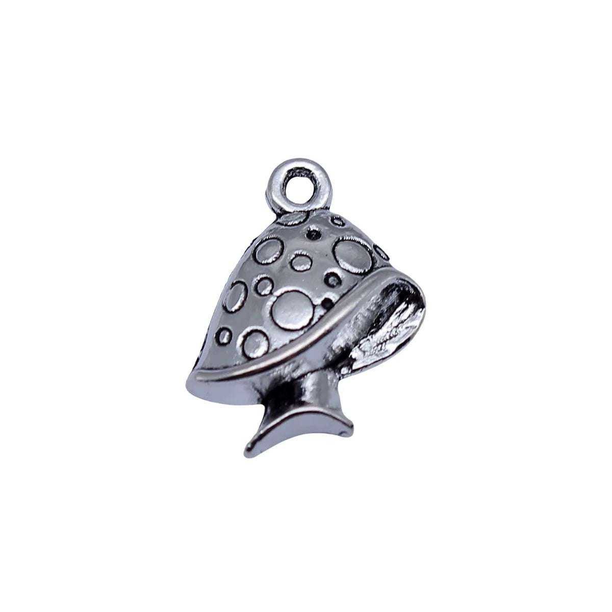 19x15mm 1.45g Antique Silver Zinc Alloy Mushroom Charm Pendant for Necklace Bracelet Making