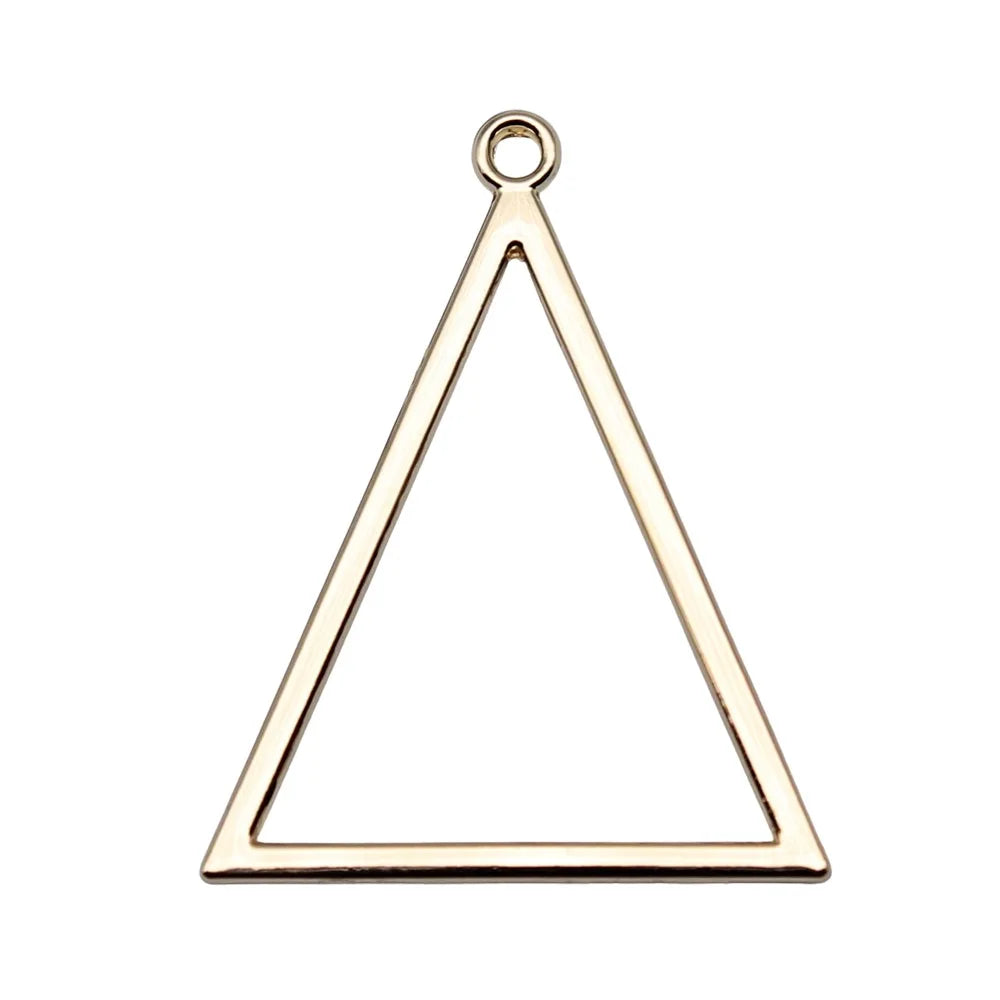 32x40mm 2g KC Gold Zinc Alloy Triangle Charm Pendant for ZAKKA DIY Necklace Bracelet Jewelry Making