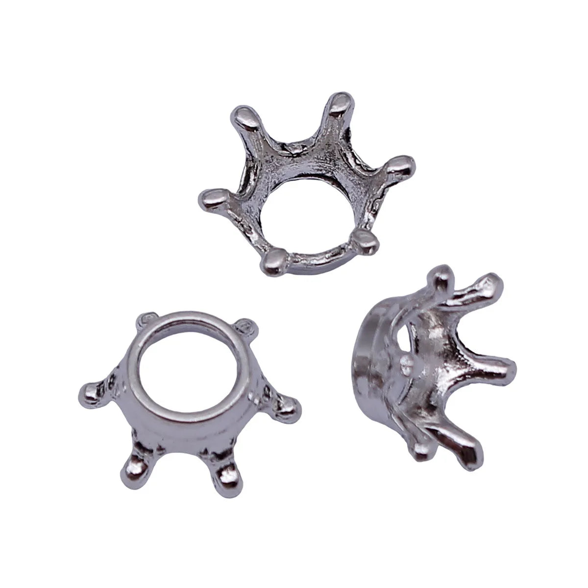 13x6.2mm 0.83g Antique Silver Zinc Alloy Crown Charm Pendant for DIY Necklace and Bracelet Making