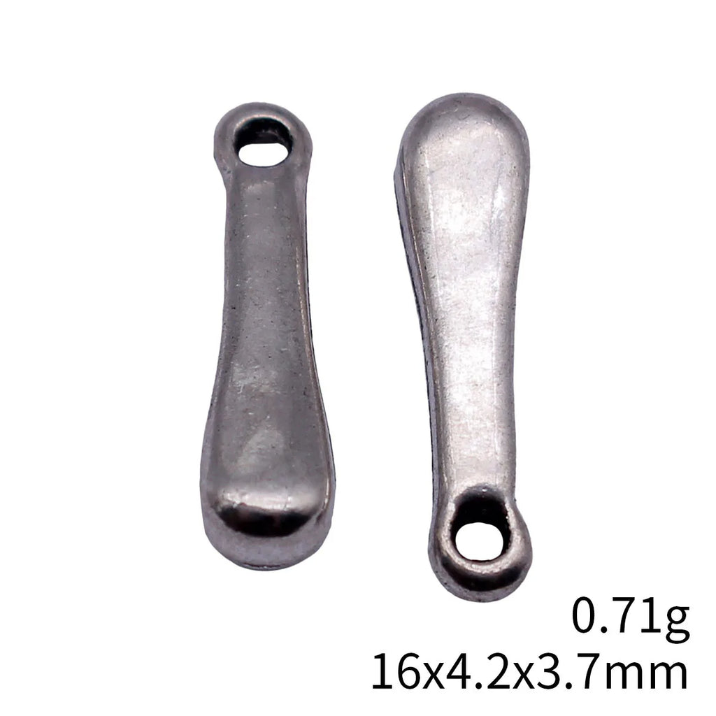16x4.2x3.7mm 0.71g Antique Silver Zinc Alloy Water Drop Charm Pendant for Necklace Earring Making
