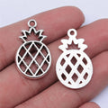 28x17mm 2.3g Antique Silver Zinc Alloy Pineapple Frame Charm Pendant for DIY Necklace Jewelry Making