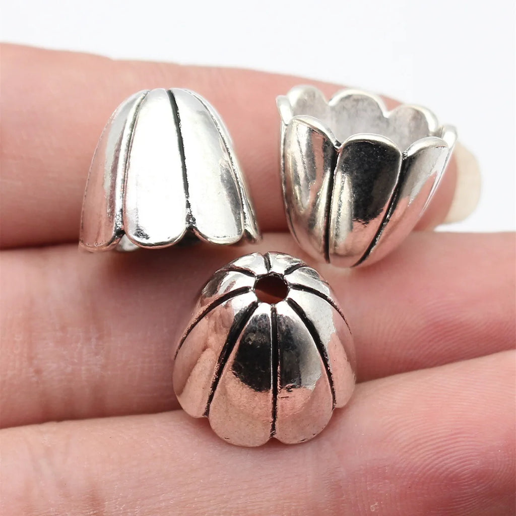 17x17x15mm 4.7g Multicolor Zinc Alloy Flower Bead Caps for DIY Beaded Bracelet Necklace Jewelry Making