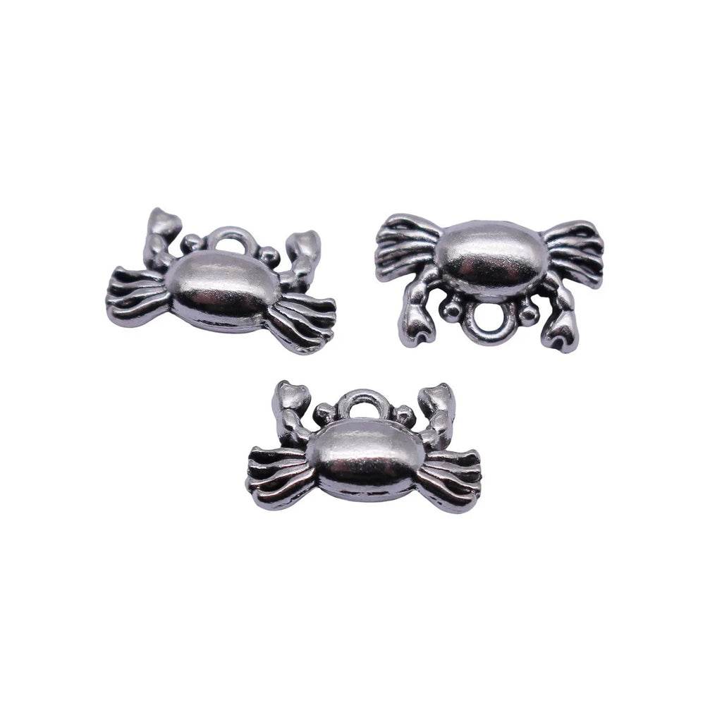 14x8.4mm 1.1g Antique Silver Zinc Alloy Crab charm pendant for DIY bracelet necklace jewelry making