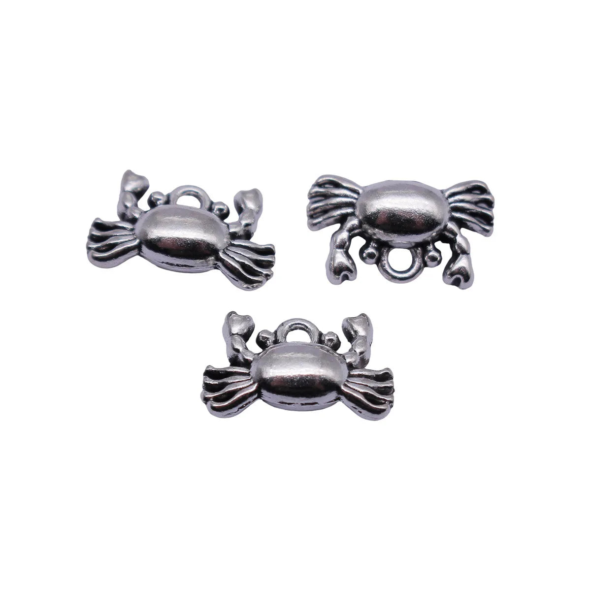 14x8.4mm 1.1g Antique Silver Zinc Alloy Crab charm pendant for DIY bracelet necklace jewelry making