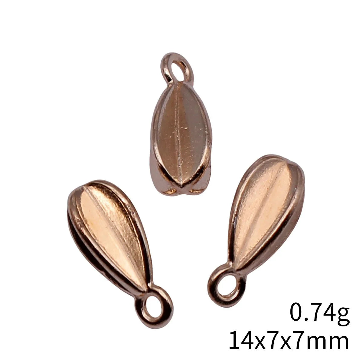 14x7x7mm 0.74g Multicolor Zinc Alloy Faceted Geometric Teardrop Charm Pendant for DIY Jewelry