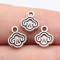 9.7x8.3mm 0.44g Antique Silver Zinc Alloy Chinese Auspicious Cloud charm pendant for DIY jewelry making