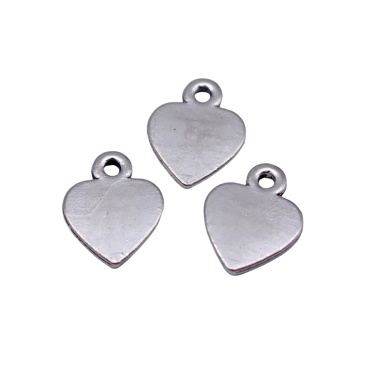 10x8.2mm 0.32g Antique Silver Zinc Alloy Heart Charm Pendant for Necklace Bracelet Earring DIY Making