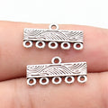 20x10mm 1.1g Antique Silver Zinc Alloy Earring Connector Charm Jewelry Findings for DIY Earrings