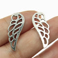 24x9mm 1g Antique Silver Zinc Alloy Wing Charm Pendant for DIY Necklace Bracelet Jewelry Making