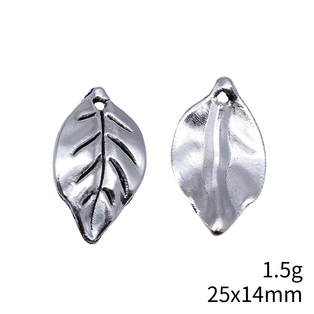 25x14mm 1.5g Multicolor Zinc Alloy Leaf Charm Pendant for DIY Necklace Bracelet Jewelry Making
