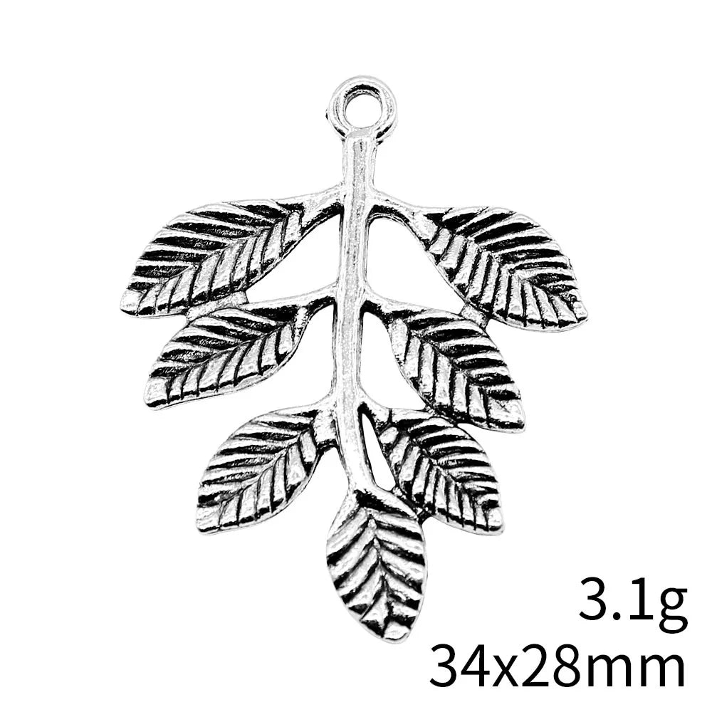 34x28mm 2.3g Multicolor Zinc Alloy Tree Branch Charm Pendant for DIY Necklace Bracelet Jewelry