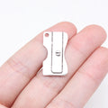 24x13mm 1.9g Antique Silver Zinc Alloy Pencil Sharpener Charm Pendant for DIY Necklace Bracelet