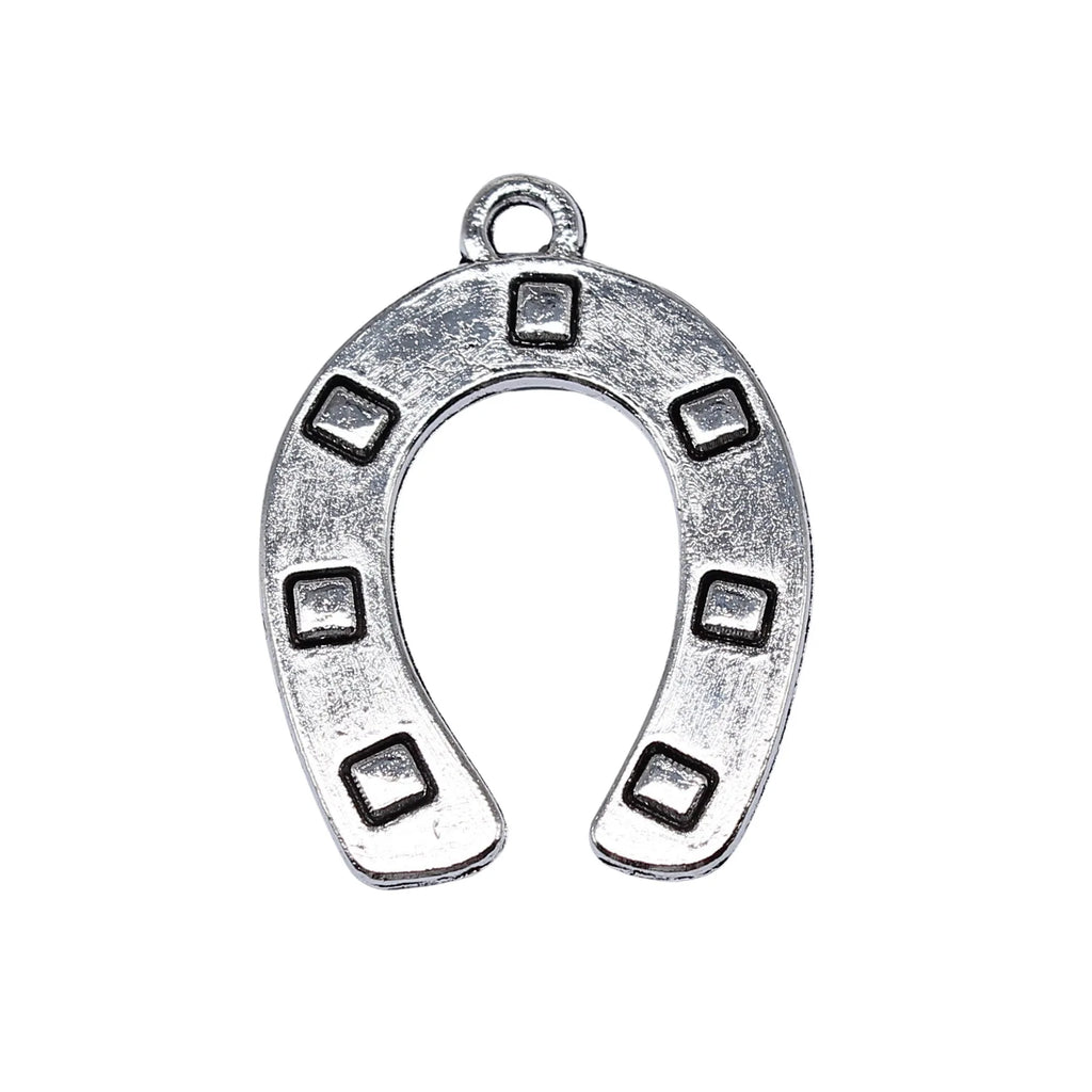 30x22mm 3.5g Antique Silver Iron Horseshoe Charm Pendant for DIY Bracelet Necklace Jewelry Making