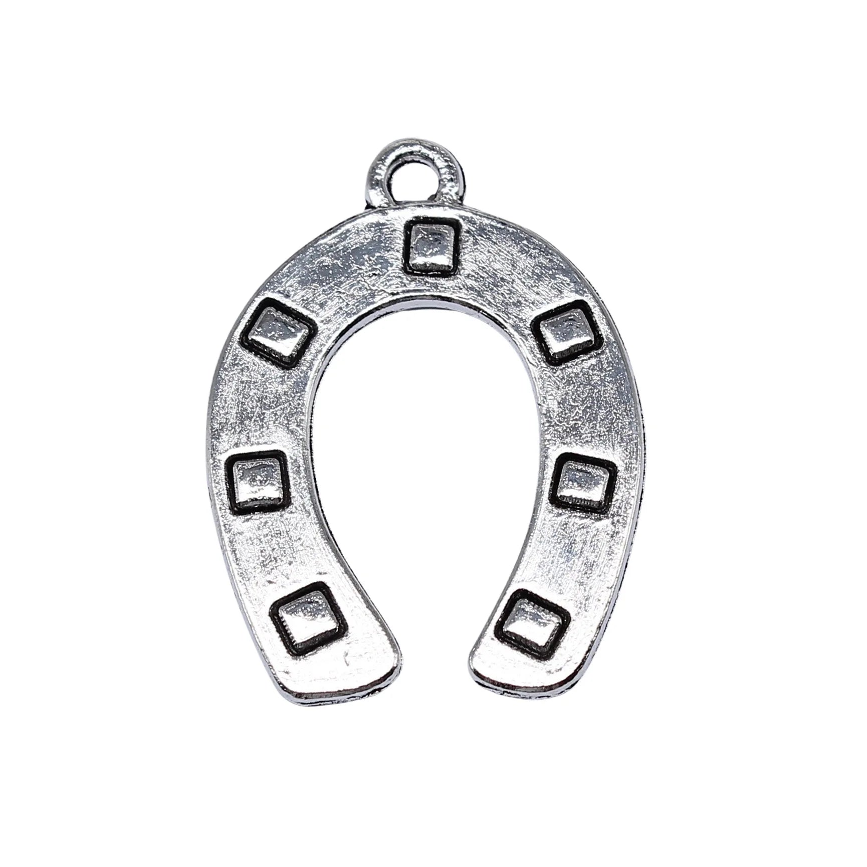 30x22mm 3.5g Antique Silver Iron Horseshoe Charm Pendant for DIY Bracelet Necklace Jewelry Making