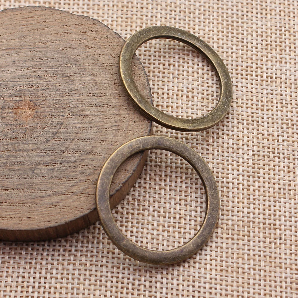 33x33mm 3.6g Multicolor Zinc Alloy Round Ring Connector Charm for DIY Necklace Bracelet Making
