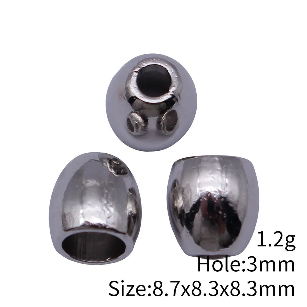 8.7x8.3x8.3mm 1.2g Multicolor Zinc Alloy Smooth Cone Tassel Cap Findings for DIY Earrings Necklace Making