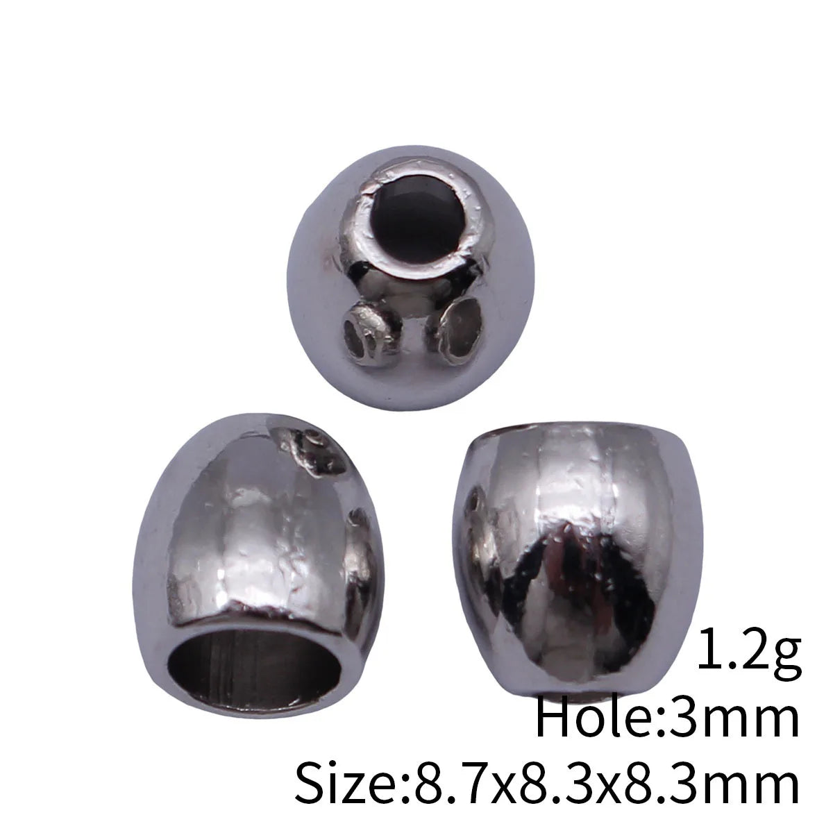 8.7x8.3x8.3mm 1.2g Multicolor Zinc Alloy Smooth Cone Tassel Cap Findings for DIY Earrings Necklace Making