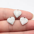 16x14mm 1.9g Multicolor zinc alloy dotted Heart charm pendant for necklace bracelet jewelry making