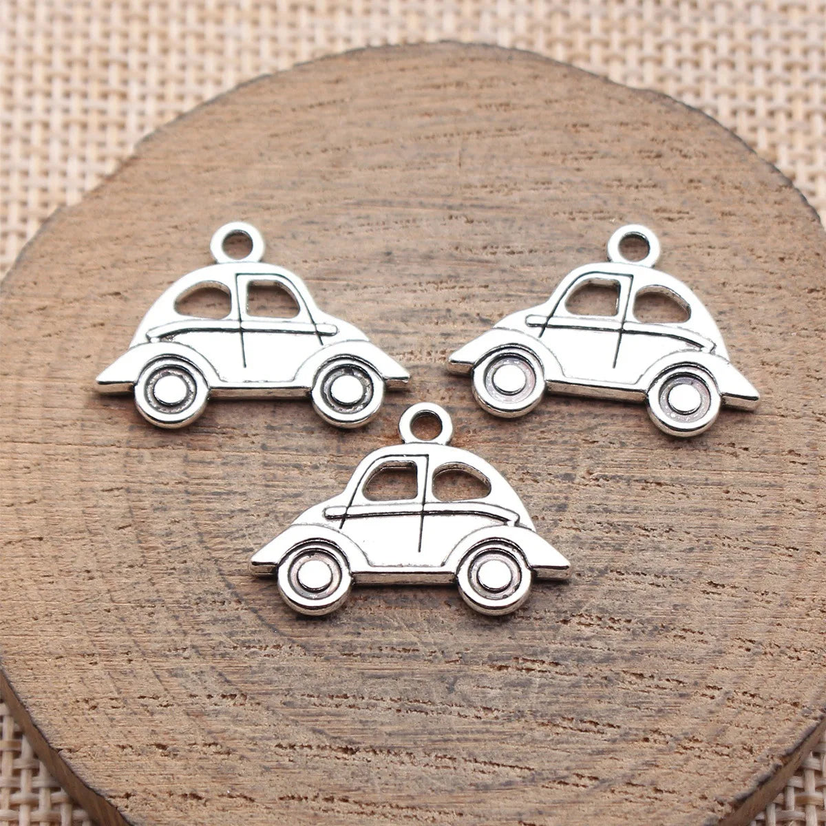 22x15mm 1.5g Antique Silver Zinc Alloy Car charm pendant for DIY bracelet necklace jewelry making