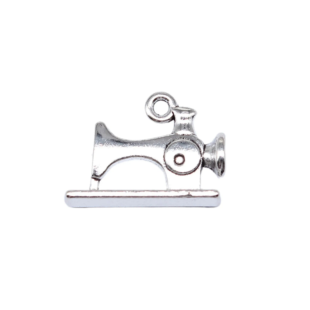 14x19mm 2.3g Antique Silver Zinc Alloy Sewing Machine Charm Pendant for DIY Necklace Bracelet Jewelry