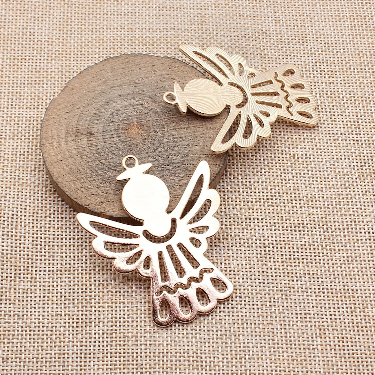 57x46mm 12.4g Multicolor Zinc Alloy Angel Charm Pendant for DIY Necklace Bracelet Jewelry Making