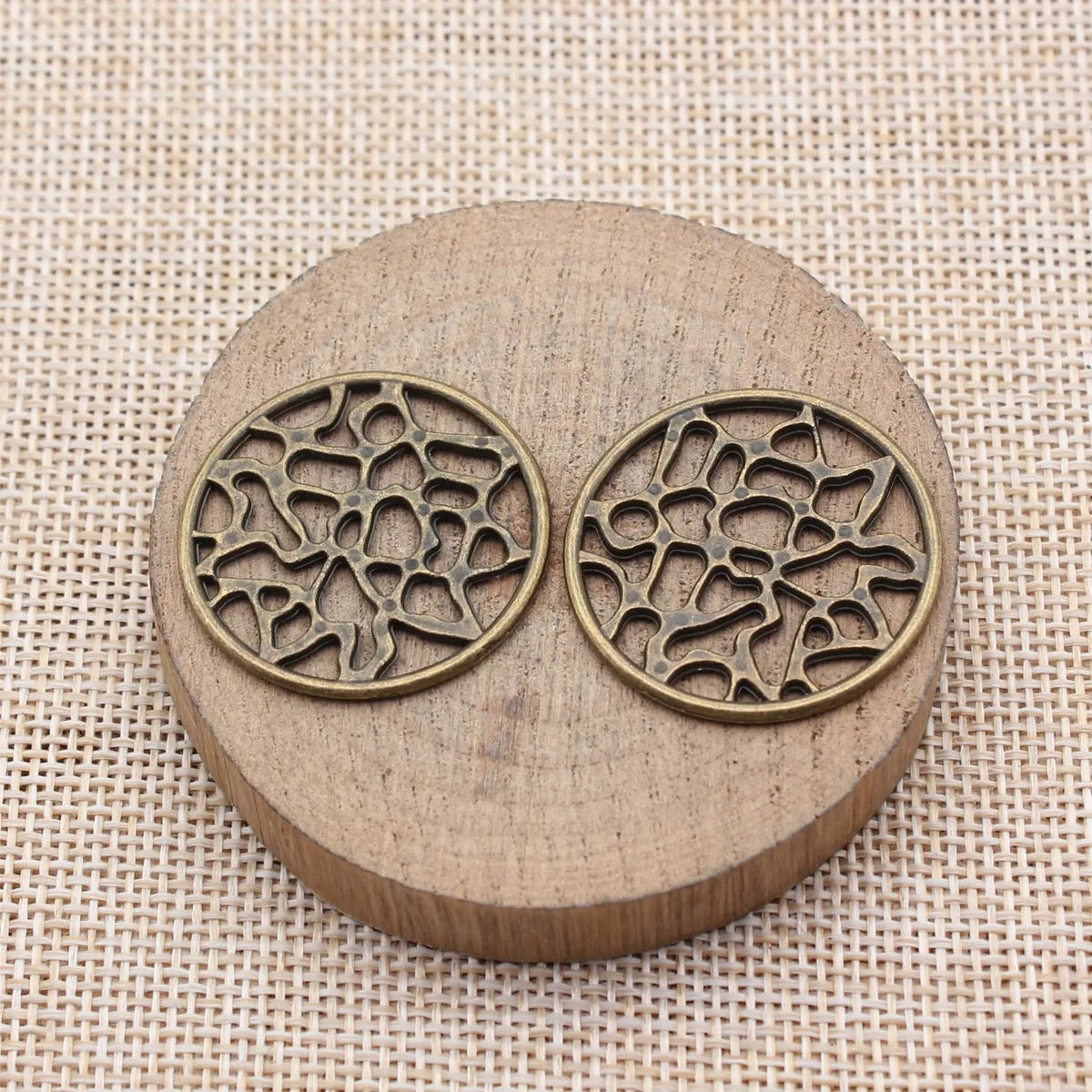 30x30mm 3.3g Multicolor Zinc Alloy Round Disc Charm Pendant for DIY Necklace Bracelet Jewelry