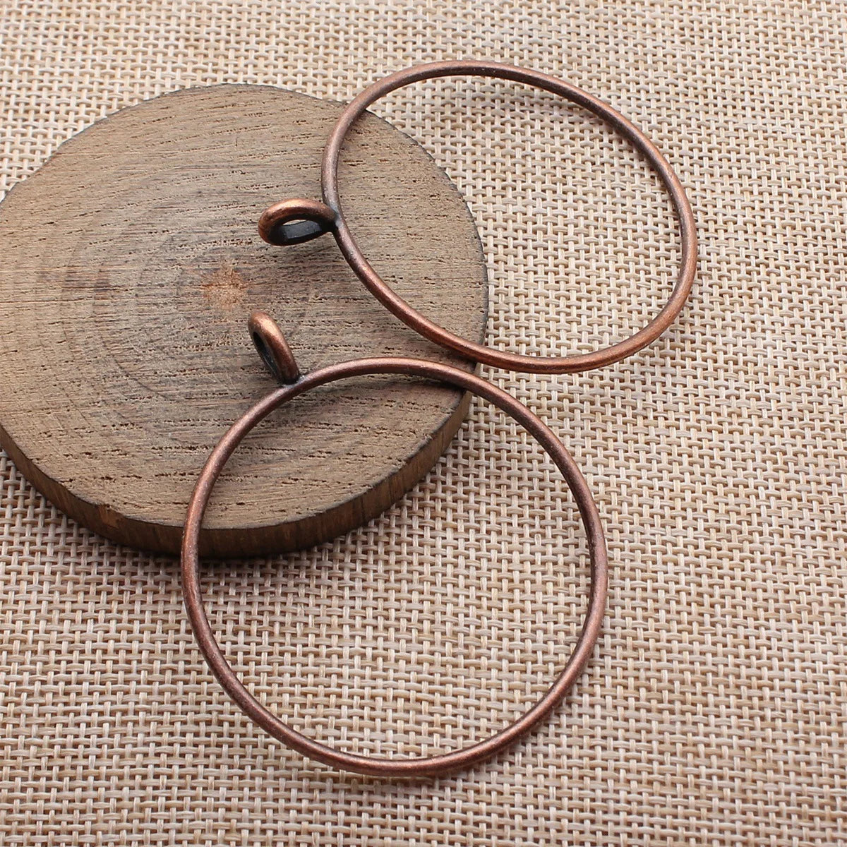 59x50mm 4.1g Multi Finish Zinc Alloy Hollow Round Ring Charm Pendant for DIY Necklace Jewelry Making