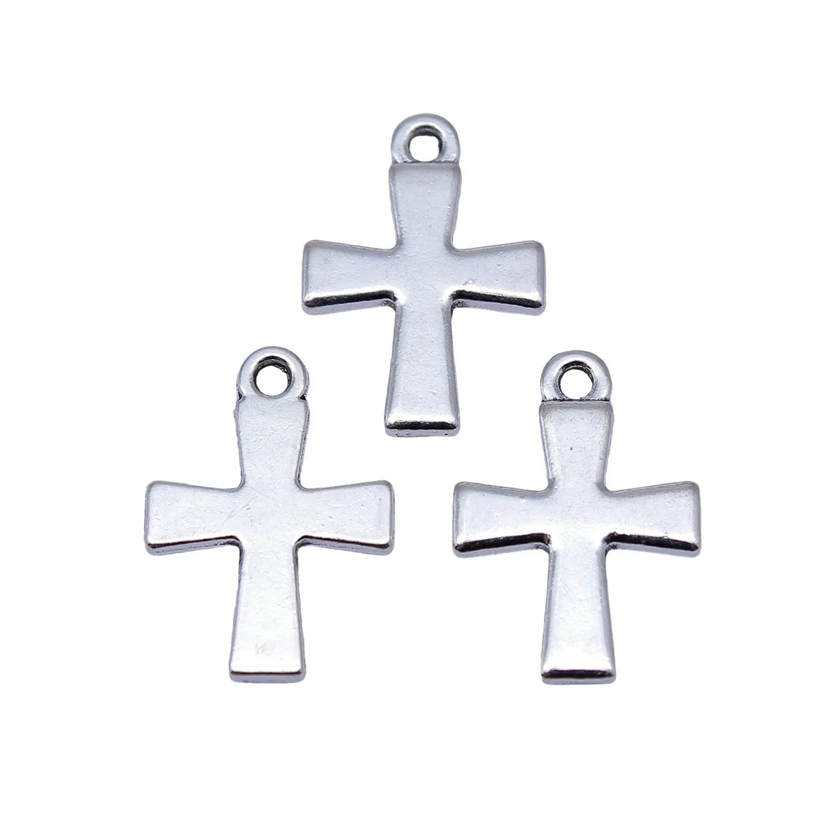 19x13mm 1g Antique silver zinc alloy Cross charm pendant for necklace bracelet jewelry making