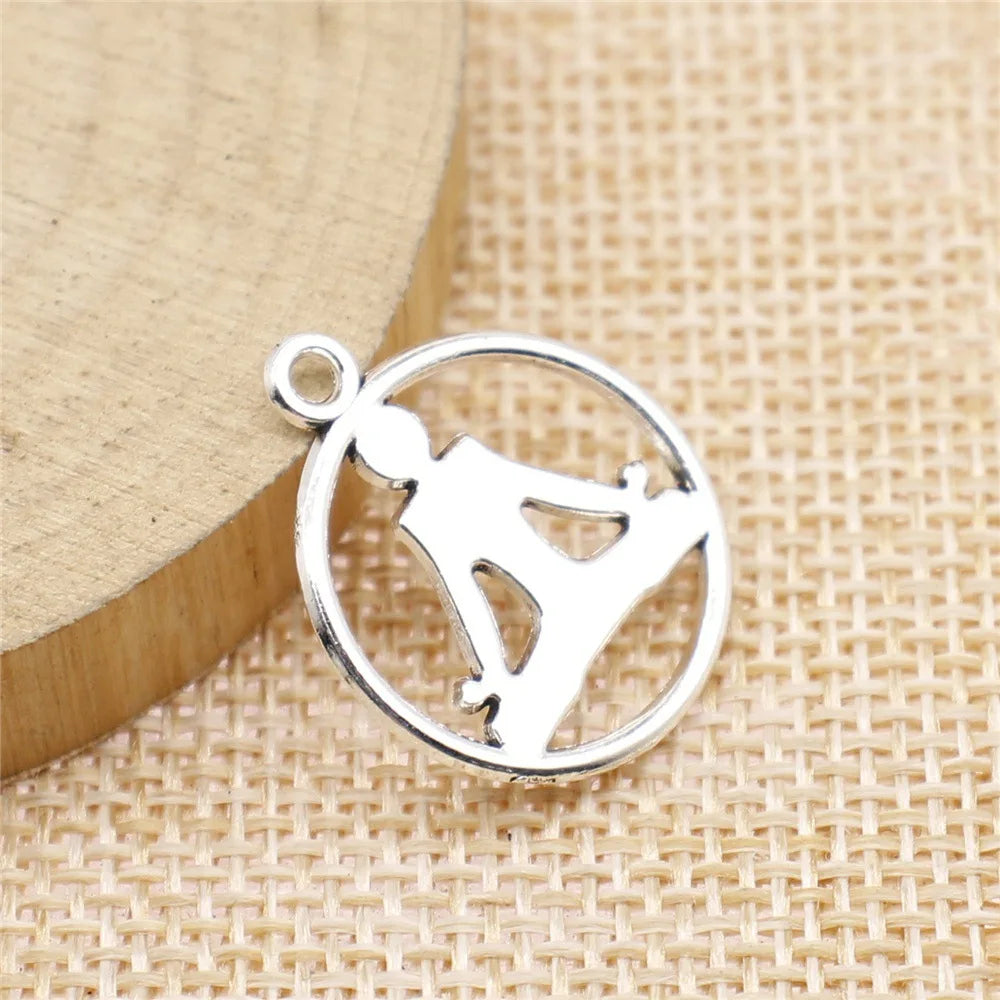 20x23mm 1.5g Antique Silver Zinc Alloy Buddha Statue Charm Pendant for DIY Necklace Bracelet Making