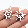 35x25mm 3.9g Antique Silver Zinc Alloy Swirl Sun Charm Pendant for DIY Necklace and Bracelet Making