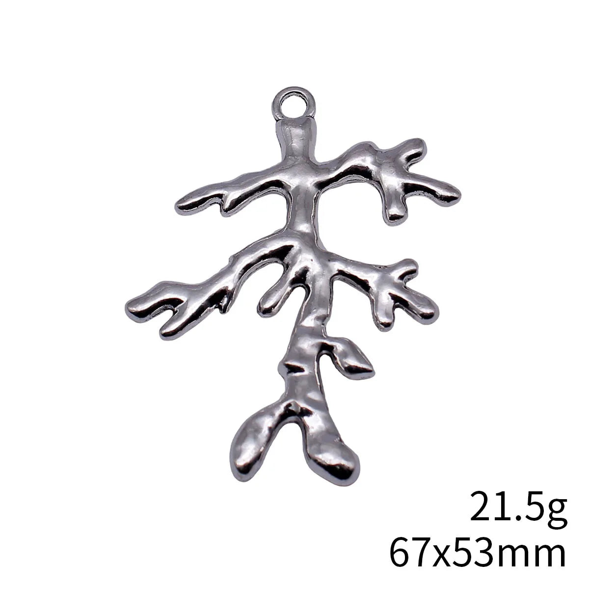 67x53mm 21.5g Antique Silver Zinc Alloy Tree Branch Charm Pendant for DIY Necklace Jewelry Making