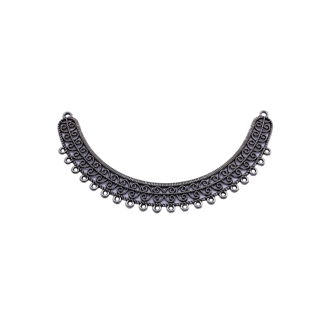 104x62mm 9.2g Antique Silver Zinc Alloy Necklace Connector Charm for DIY Statement Necklace Making