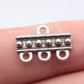 18x13mm 1.1g Antique Silver Zinc Alloy Earring Connector Charm for DIY Earring Jewelry Making