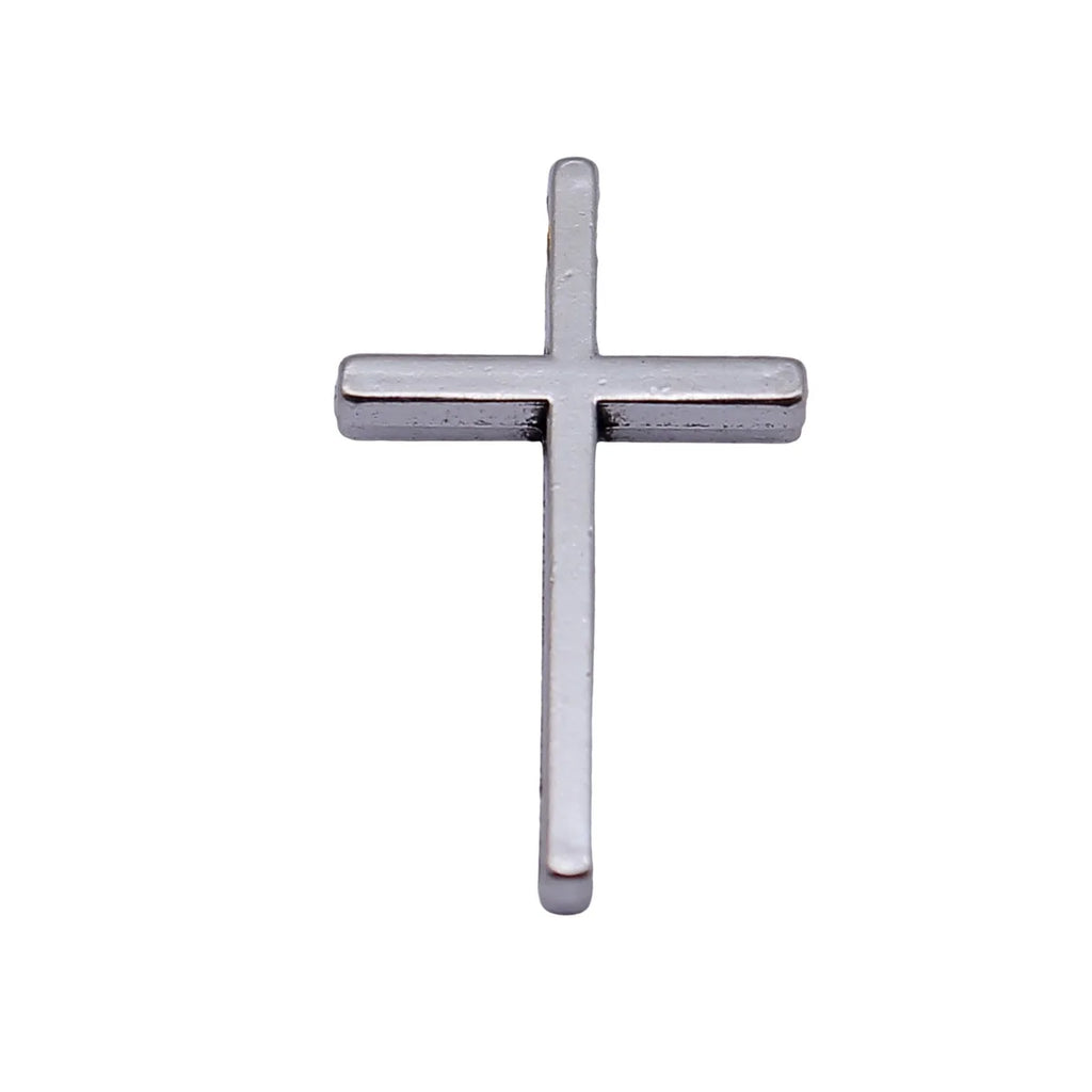 25x15mm 1.3g Antique Silver Zinc Alloy Cross Charm Pendant for DIY Bracelet Necklace Jewelry Making