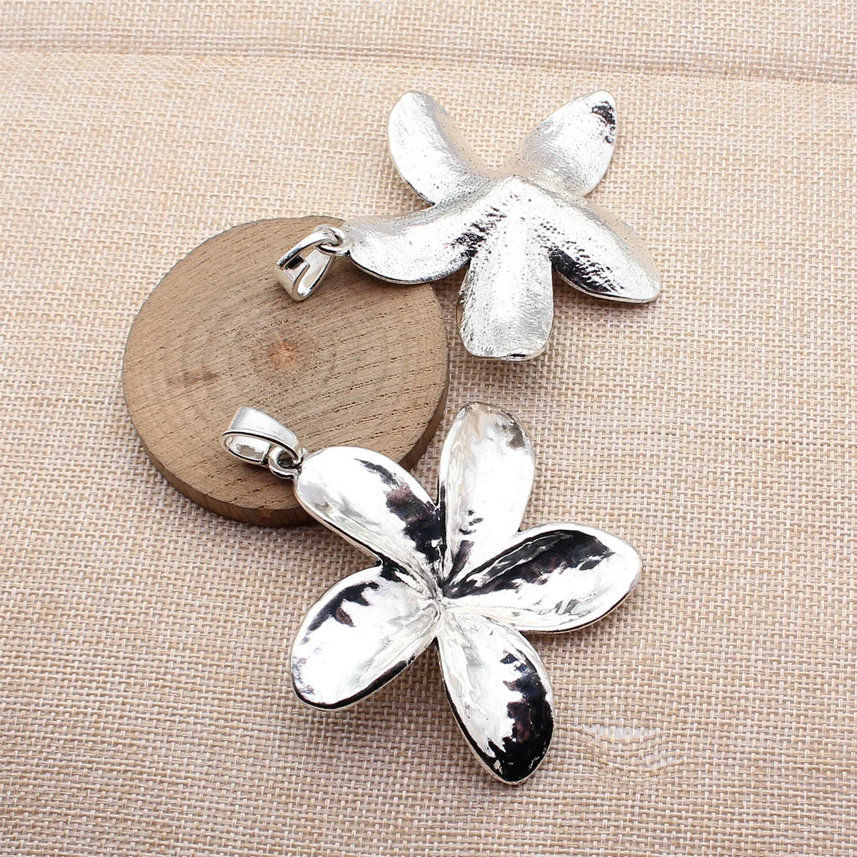 85x72mm 42g Multicolor Zinc Alloy Large Flower Charm Pendant for Statement DIY Necklace Making